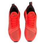 Nike Air Max 270 Habanero Red Sneakers with Black Accents and Air Cushioning