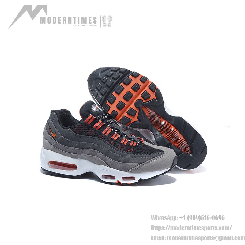 Nike Air Max 95 609048-066 블랙, 그레이, 오렌지 스니커즈 측면 보기