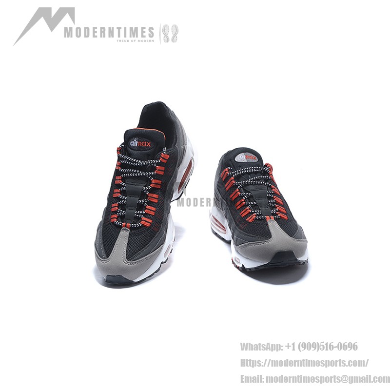 Nike Air Max 95 609048-066 블랙, 그레이, 오렌지 스니커즈 측면 보기