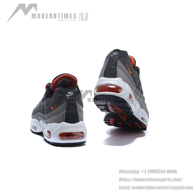 Nike Air Max 95 609048-066 블랙, 그레이, 오렌지 스니커즈 측면 보기