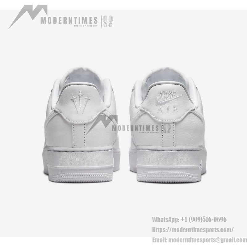 NOCTA x Nike Air Force 1 Low "Certified Lover Boy" CZ8065-100 White Sneakers with Embossed Love You Forever Text