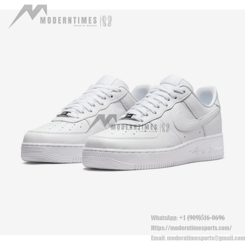 NOCTA x Nike Air Force 1 Low "Certified Lover Boy" CZ8065-100 White Sneakers with Embossed Love You Forever Text