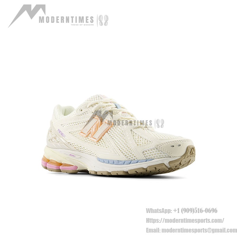 New Balance 1906R Beige M1906RBP Retro Running Sneakers with Pastel Highlights