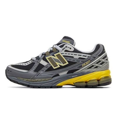 New Balance 1906R M1906NA Retro Running Shoes - Grey Yellow | Classic Vintage, Superior Cushioning, Stylish Versatile, Comfortable Sports Casual Sneakers