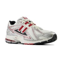 New Balance 1906R M1906REA レトロランニングシューズ - ホワイト×シルバー×レッド | クラシックヴィンテージ, 優れたクッション性, スタイリッシュで万能, 軽量通気性スニーカー