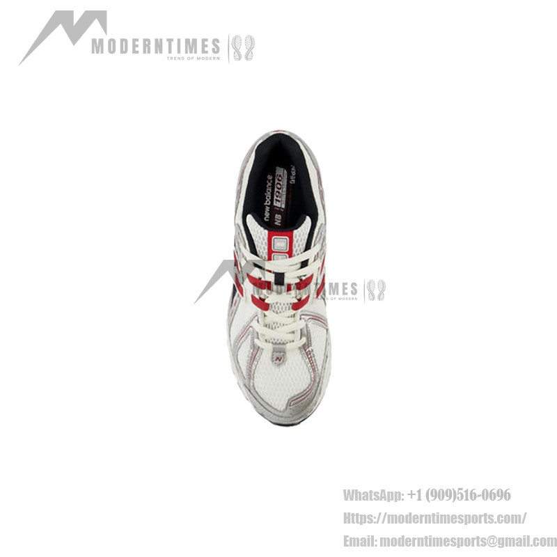 New Balance 1906R M1906REA Retro Running Shoes - White Silver Red with superior cushioning and breathable design