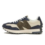 New Balance 327 MS327DT Beige Navy Retro Running Shoes