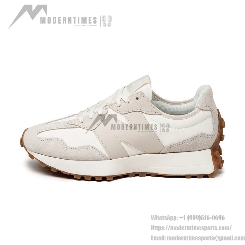 New Balance 327 Beige White Gum Pink WS327AN Retro Sneakers メンズ・レディース用