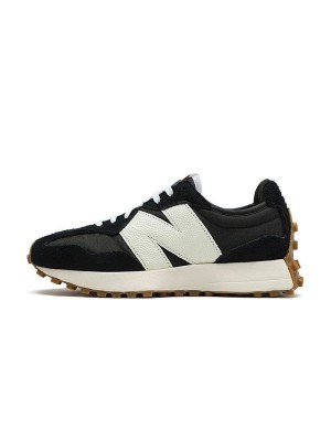 New Balance 327 Black White Gum WS327BL レトロ スニーカー | ユニセックス カジュアル ランニングシューズ