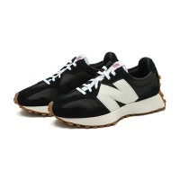 New Balance 327 Black White Gum WS327BL Retro Sneakers | Unisex Casual Running Shoes