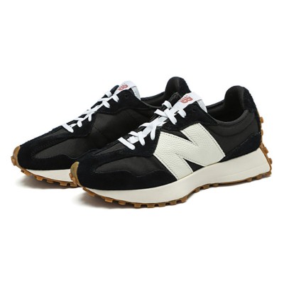 New Balance 327 Black White Gum WS327BL Retro Sneakers | Unisex Casual Running Shoes