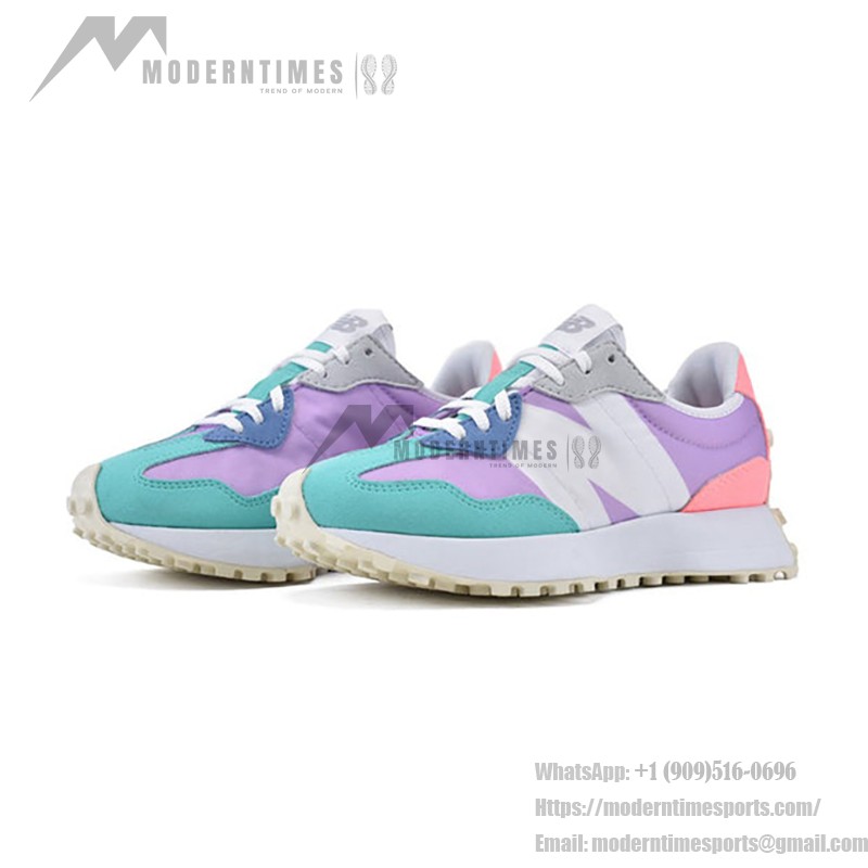 New Balance 327 MS327PA Dark Violet Summer Jade Pink Retro Running Shoes