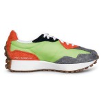 New Balance 327 MS327SFA Fluorescent Green Orange Grey Retro Running Shoes