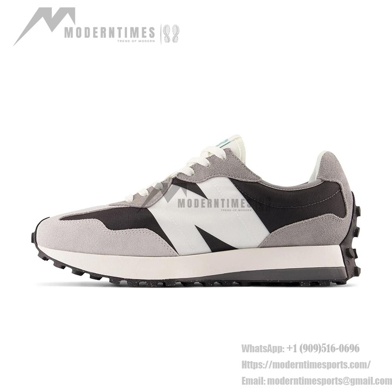 New Balance 327 Grey Black White MS327OD Retro Sneakers for Men and Women