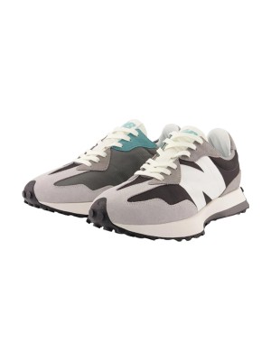 New Balance 327 Grey Black White MS327OD レトロ スニーカー | ユニセックス カジュアル ランニングシューズ