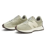 New Balance 327 MS327FC Grey Oak Sea Salt Retro Running Shoes Side View