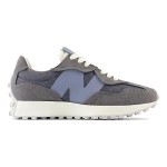 New Balance 327 MS327WPC Light Grey Blue Retro Running Shoes Side View