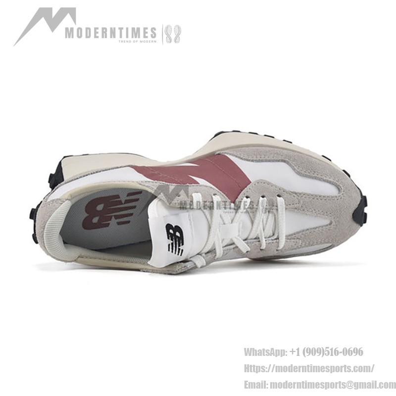 New Balance 327 Light Grey Rose WS327CD Retro Sneakers 남녀 공용