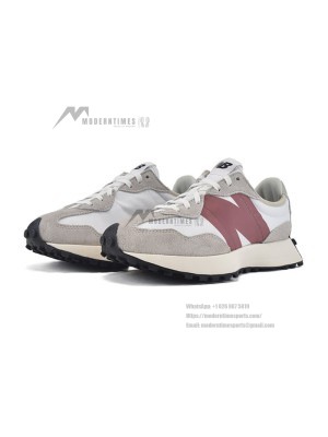 New Balance 327 Light Grey Rose WS327CD Retro Sneakers | Unisex Casual Running Shoes