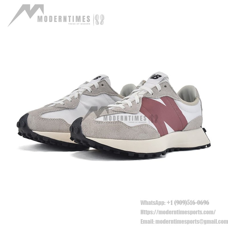 New Balance 327 Light Grey Rose WS327CD Retro Sneakers 남녀 공용