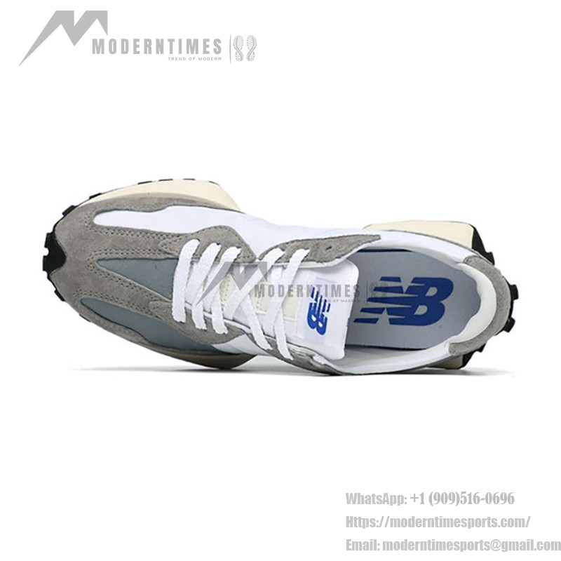 New Balance 327 MS327LAB Team Away Grey Retro Running Shoes Side View