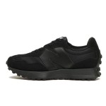 New Balance 327 MS327CTB Triple Black Retro Running Shoes Side View