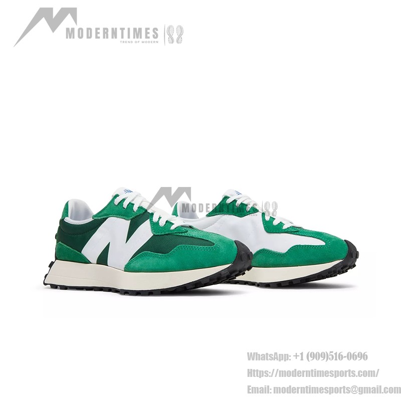 New Balance 327 MS327LG1 Varsity Green Retro Running Shoes Side View