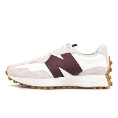 New Balance 327 White Dark Red WS327KA Retro Sneakers | Unisex Casual Running Shoes