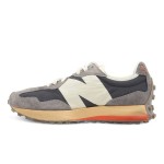 New Balance 327 MS327RG White Grey Retro Running Shoes Side View