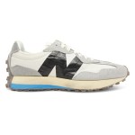 New Balance 327 MS327RG White Grey Retro Running Shoes Side View