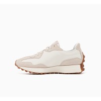 New Balance 327 MS327OR White Moonbeam Beige Suede Retro Sneakers | Unisex Sporty Casual Running Shoes