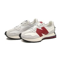 New Balance 327 White Red MS327SC1 Retro Sneakers | Unisex Casual Running Shoes