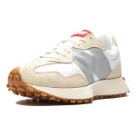 New Balance 327 MS327STB White Turtle Dove Beige Retro Sneakers for Men and Women