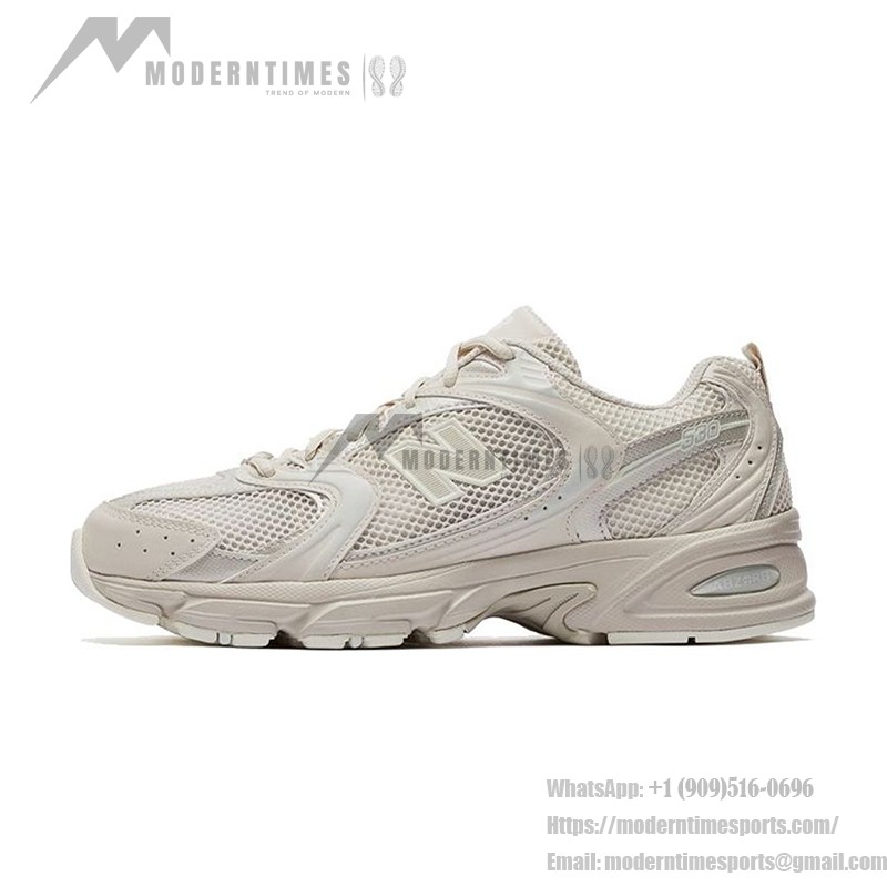 New Balance 530 MR530AA1 Beige Retro Running Shoes with Breathable Mesh and ABZORB Cushioning