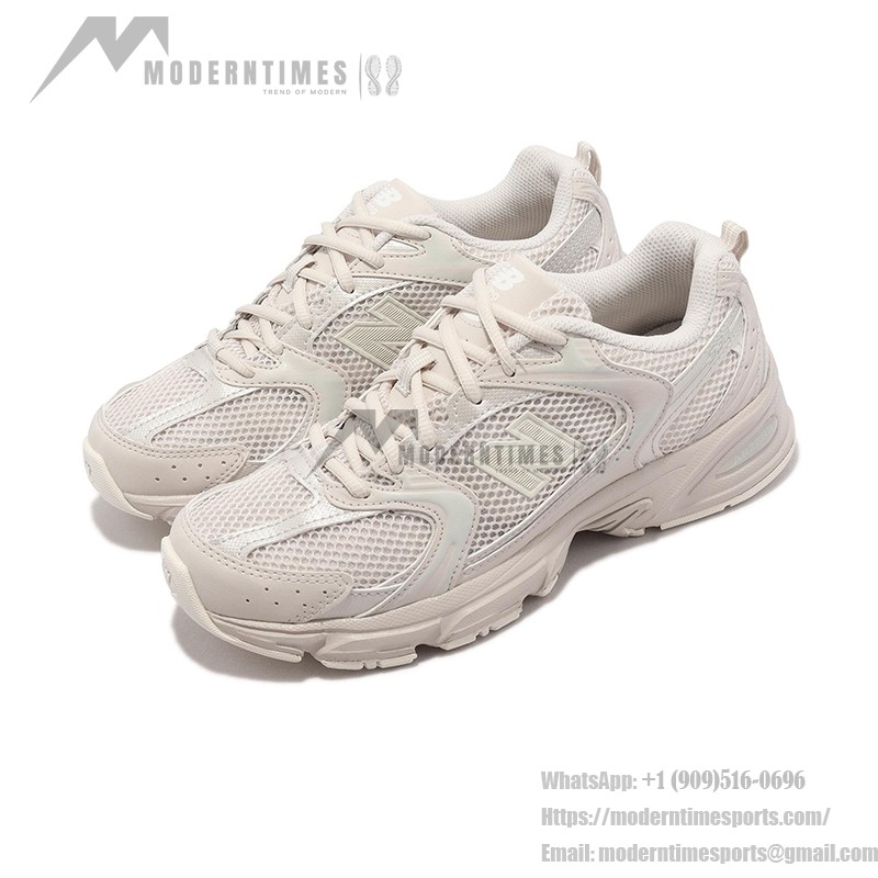 New Balance 530 MR530AA1 Beige Retro Running Shoes with Breathable Mesh and ABZORB Cushioning