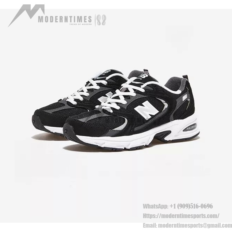 New Balance 530 MR530CC Classic Black Grey Running Shoes with ABZORB Cushioning