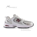 New Balance 530 MR530GS Metallic Burgundy Retro Running Shoes with Breathable Mesh and ABZORB Cushioning