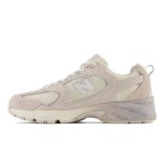 New Balance 530 MR530MR Moonbeam Raw Cashew Retro Running Shoes with Suede Overlays and ABZORB Cushioning