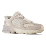 New Balance 530 MR530MR Moonbeam Raw Cashew Retro Running Shoes with Suede Overlays and ABZORB Cushioning