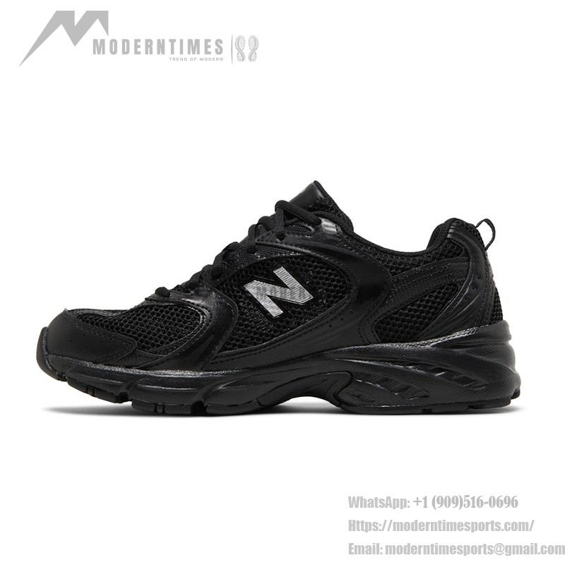 New Balance 530 MR530FB1 Retro Black Running Shoes with Breathable Mesh and ABZORB Cushioning