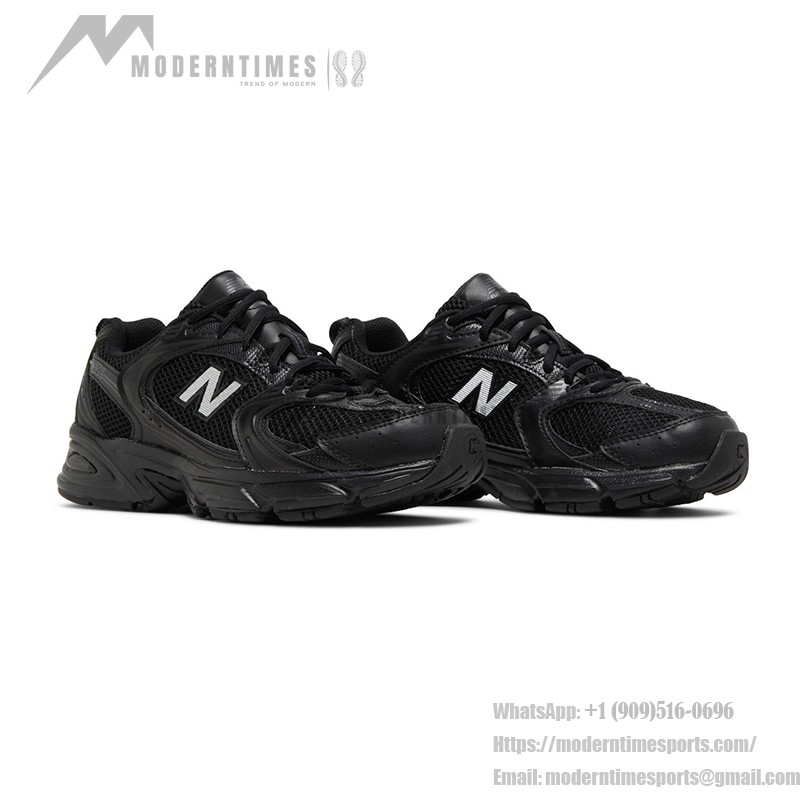 New Balance 530 MR530FB1 Retro Black Running Shoes with Breathable Mesh and ABZORB Cushioning