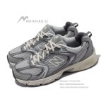 New Balance 530 MR530TG Silver Grey Retro Running Shoes with ABZORB Cushioning and Breathable Mesh