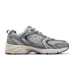 New Balance 530 MR530TG Silver Grey Retro Running Shoes with ABZORB Cushioning and Breathable Mesh