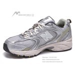 New Balance 530 MR530KMW Silver Khaki Retro Running Shoes with Breathable Mesh and ABZORB Cushioning