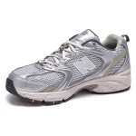 New Balance 530 MR530KMW Silver Khaki Retro Running Shoes with Breathable Mesh and ABZORB Cushioning