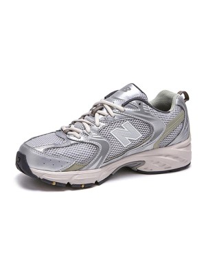 New Balance 530 MR530KMW Silver Khaki Retro Running Shoes | Comfort and Elegance in Every Step