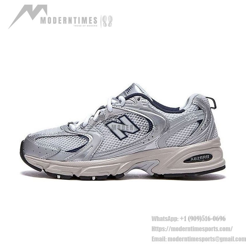 New Balance 530 MR530KA Steel Grey Retro Running Shoes with ABZORB Cushioning and Breathable Mesh