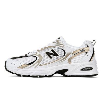 New Balance 530 MR530UNI White Gold Retro Running Shoes | Elegance and Everyday Comfort