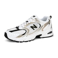 New Balance 530 MR530UNI White Gold Retro Running Shoes | Elegance and Everyday Comfort