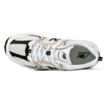 New Balance 530 MR530UNI White Gold Retro Running Shoes with ABZORB Cushioning and Breathable Mesh